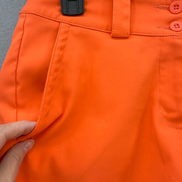 Nike Golf Shorts Women's Size 0 Orange Tour Performance Dri Fit Athleisure Sport - Picture 4 of 12